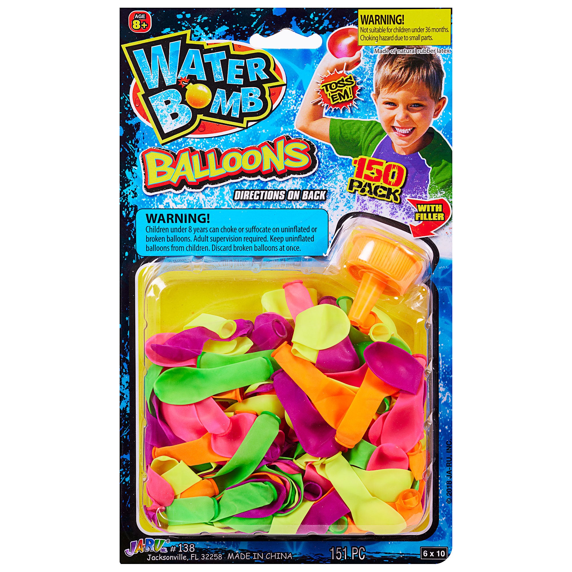 Water Bomb Balloon 150pk With Filler The Reject Shop