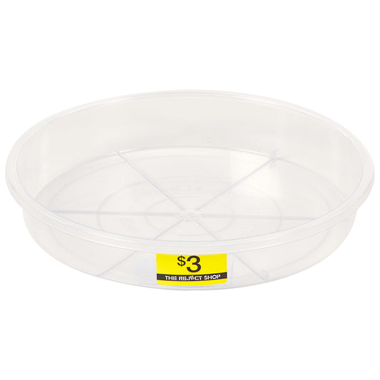 Clear Pot Plant Saucer 18cm