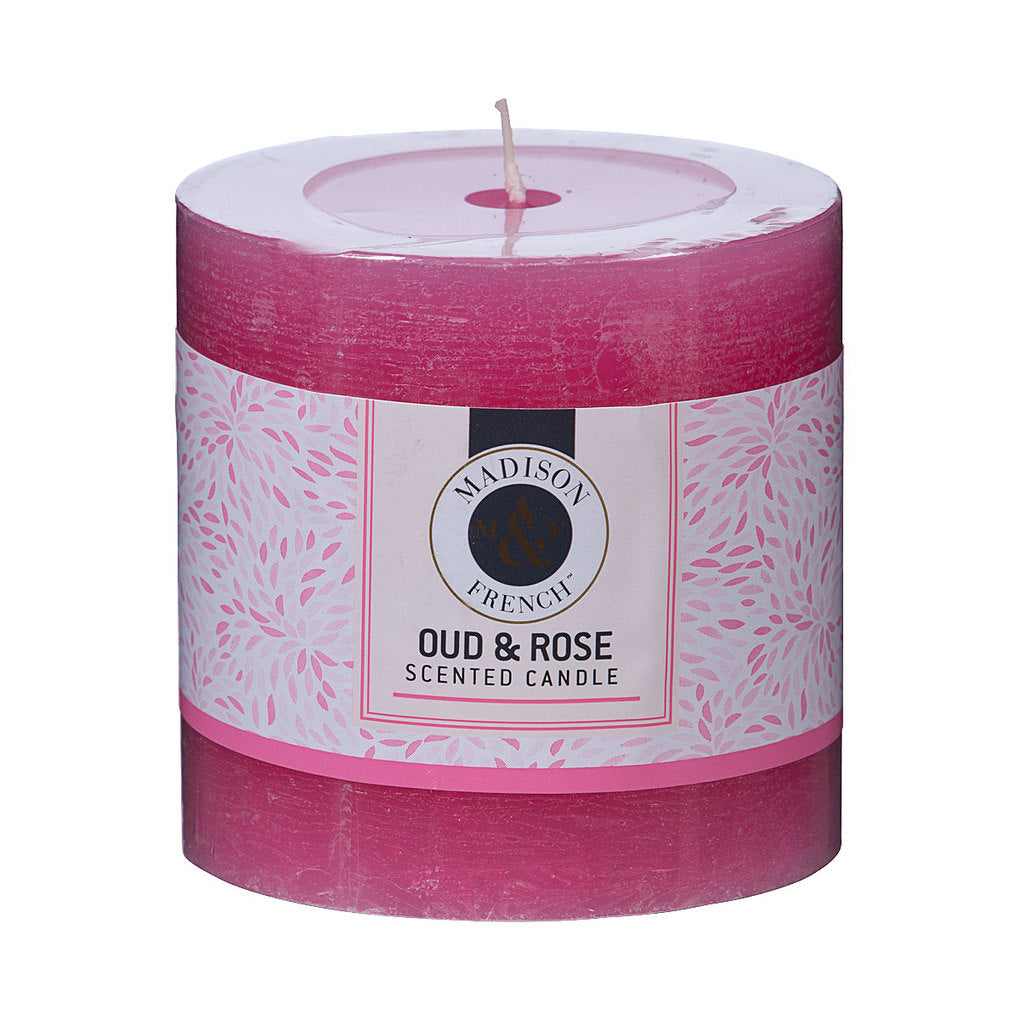 Pillar Candle Oud & Rose 7cm