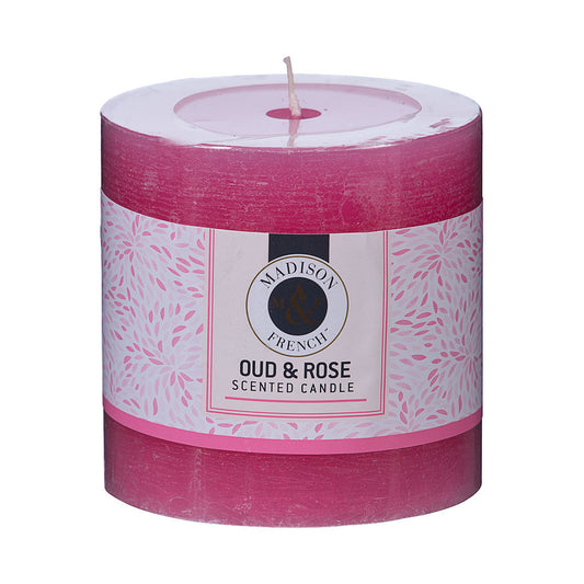 Pillar Candle Oud & Rose 7cm