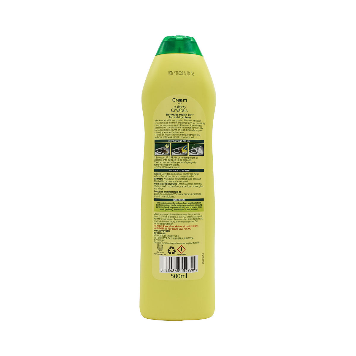 Jif Cream Cleanser Lemon 500mL