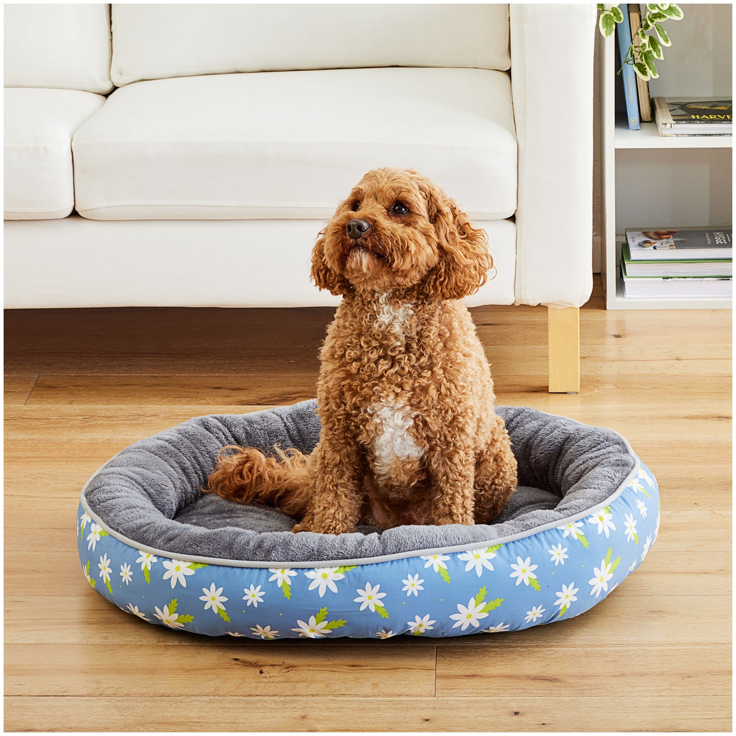 Pet Bed Round Sadie Print 76cm - Dog Bed