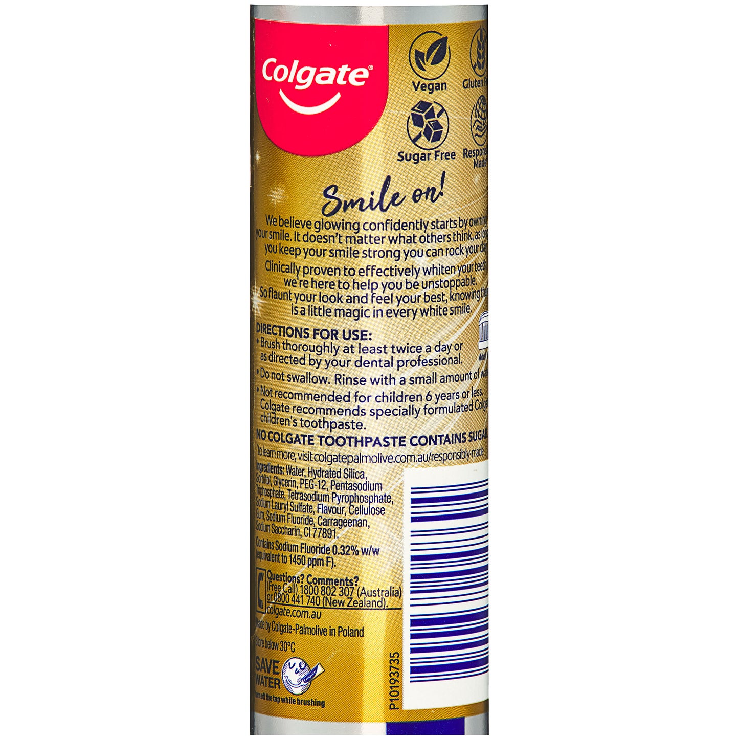 Colgate Advanced White Toothpaste 130g