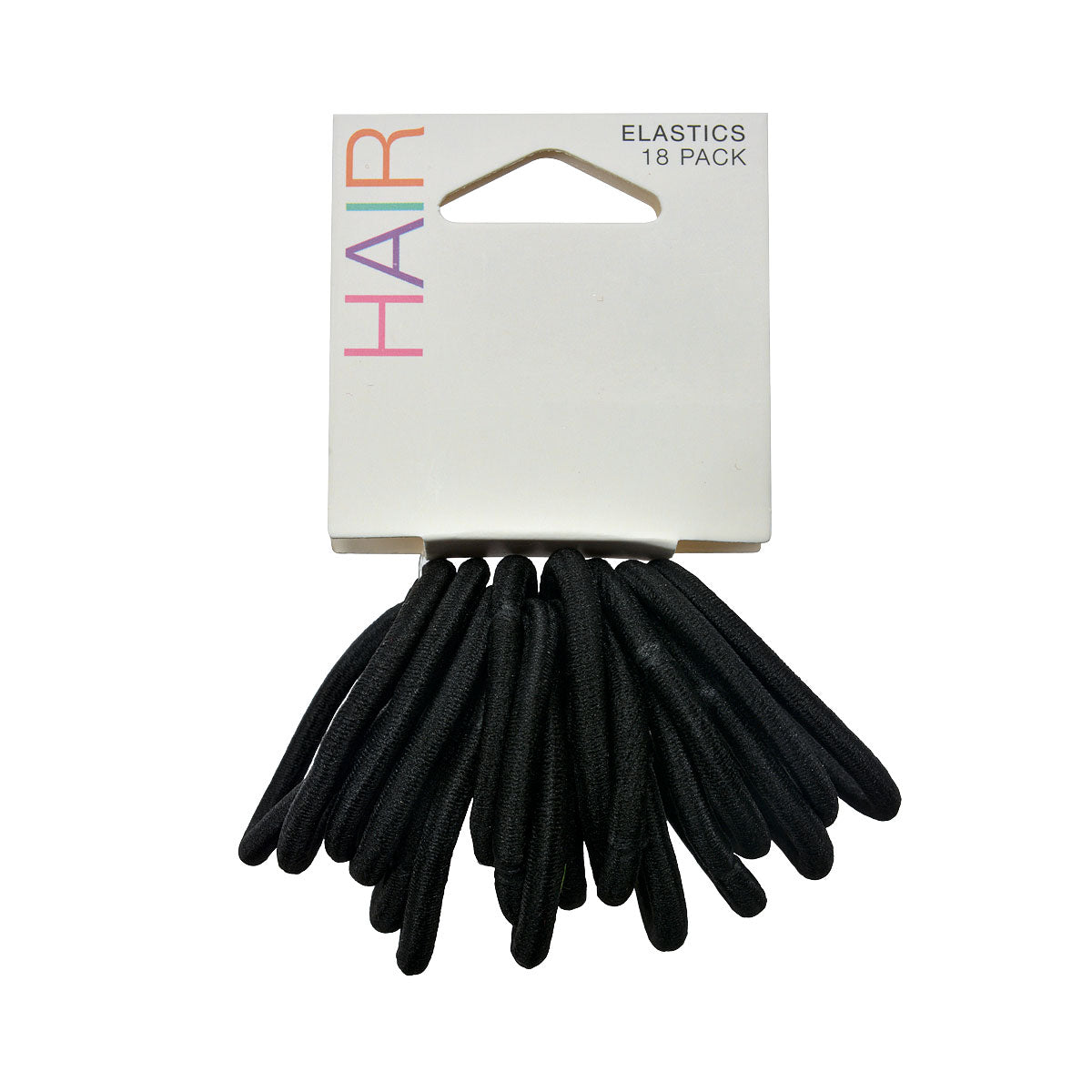 Hair Ring Very Thick Black 18pk