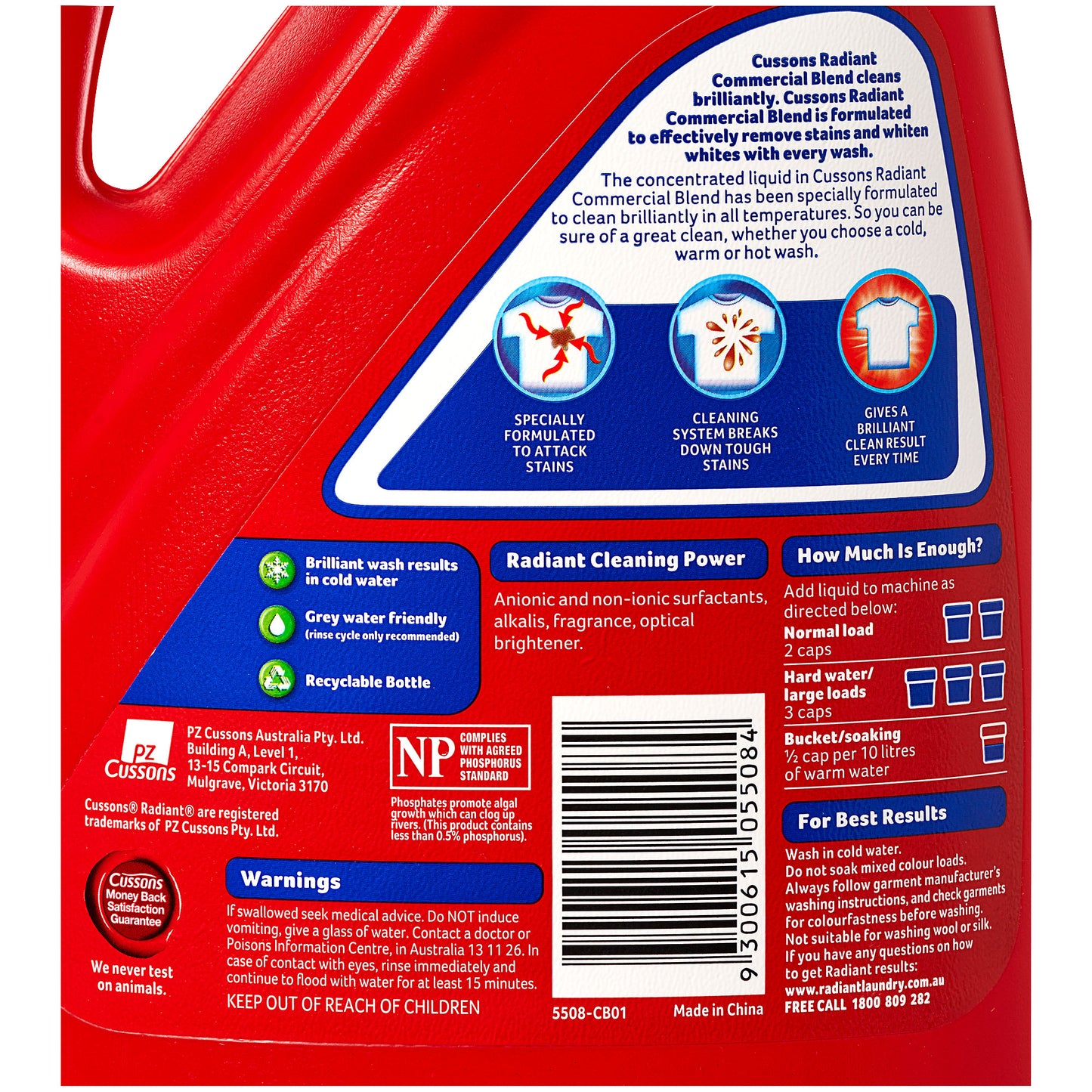 Radiant Laundry Liquid Commercial Blend 2L