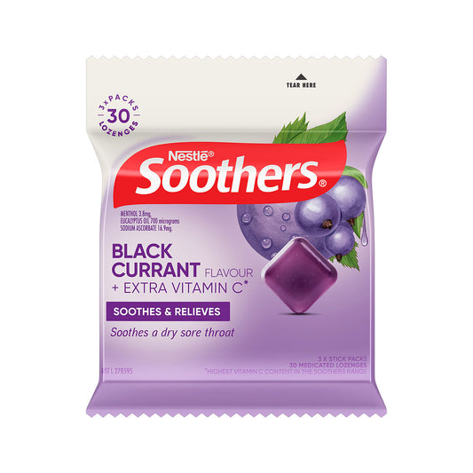 Soothers Blackcurrant Lozenges 3PK