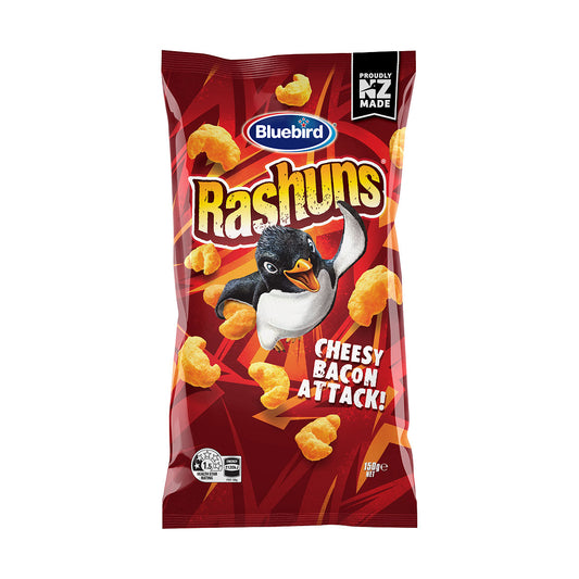 Bluebird Rashuns Cheese & Bacon Chips 150g