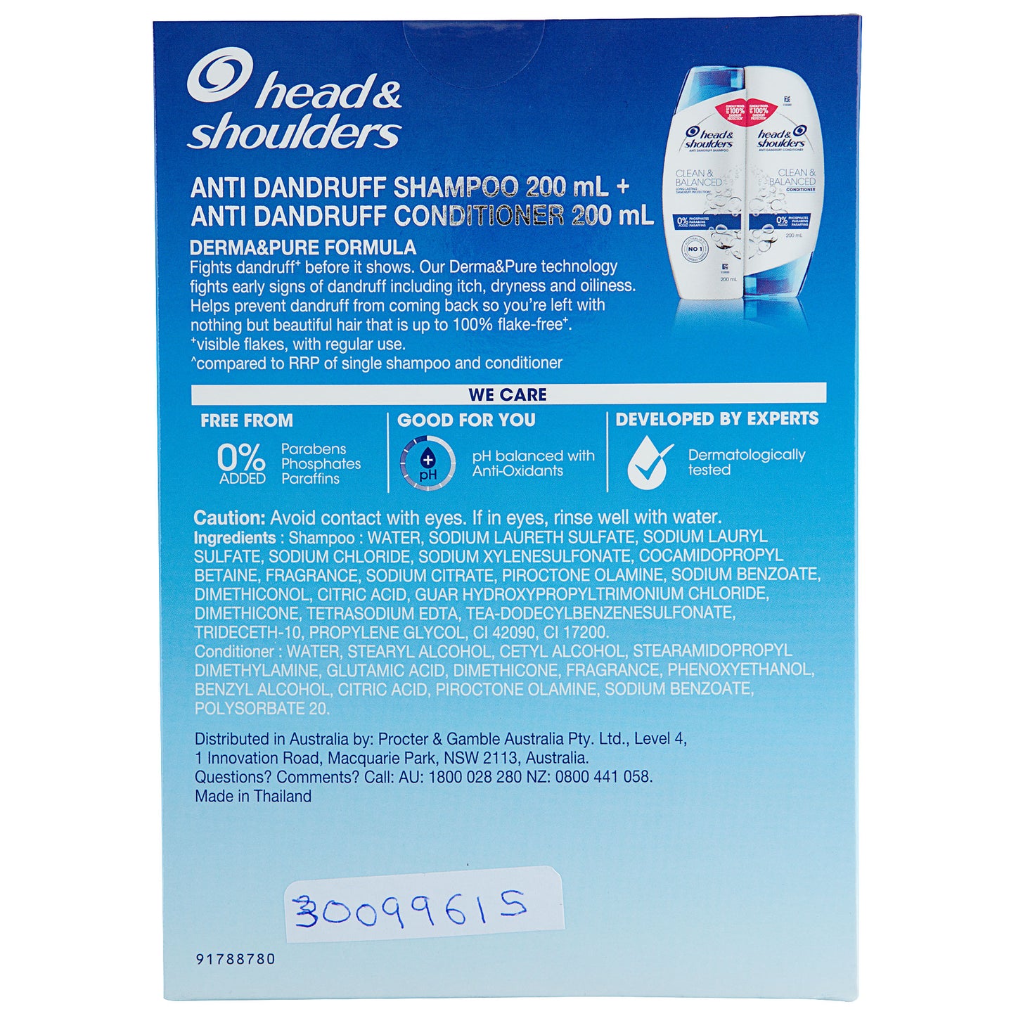 Head And Shoulders Clean And Balanced Pack