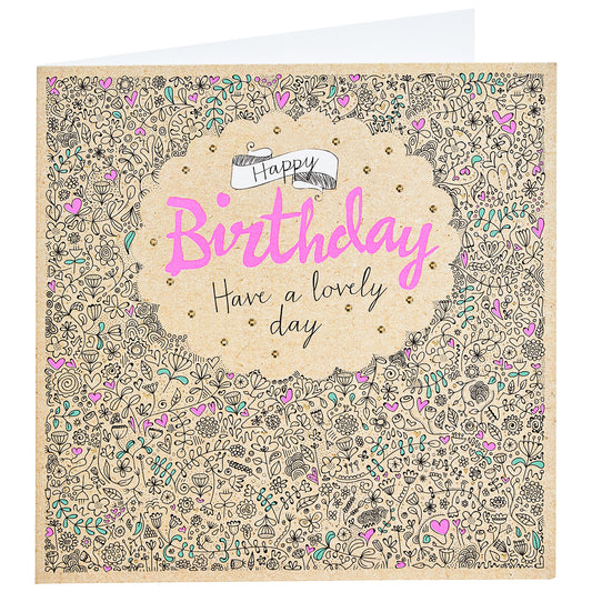 Him/Her Traditional Birthday Card Art