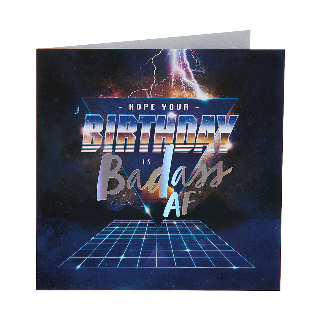 Contemporary Bad Ass Birthday Card
