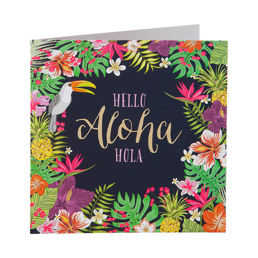 Contemporary Aloha Greeting Card