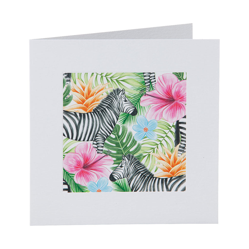 Contemporary Art Zebra Greeting Card
