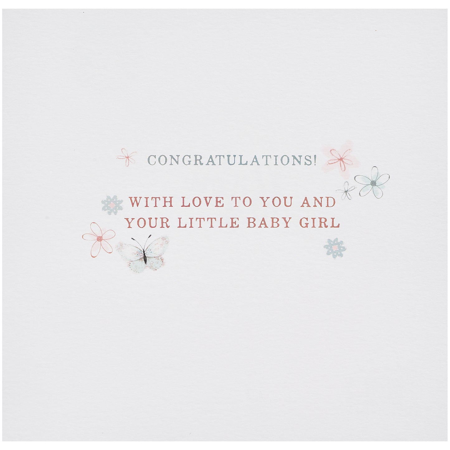 Traditional Congratulations Girl Card