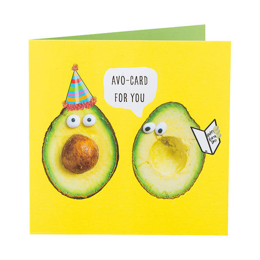 Funny Birthday Card Avocado Joke