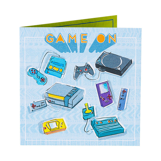 Contemporary Gamer Birthday Card