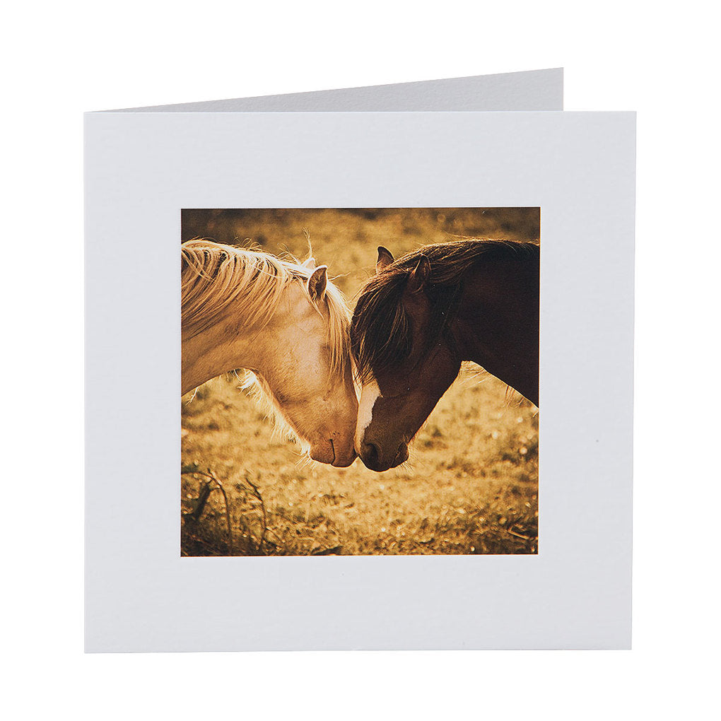 Traditional Art Horses Greeting Card