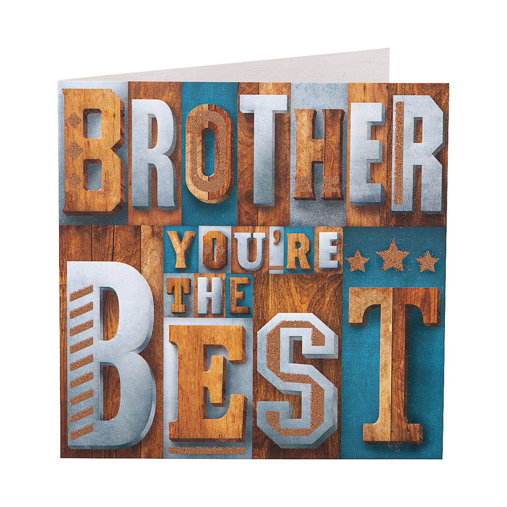 Cute Brother The Best Birthday Card