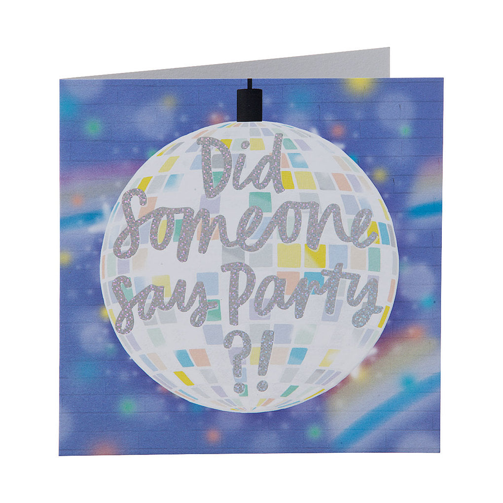 Funny Disco Ball Party Birthday Card