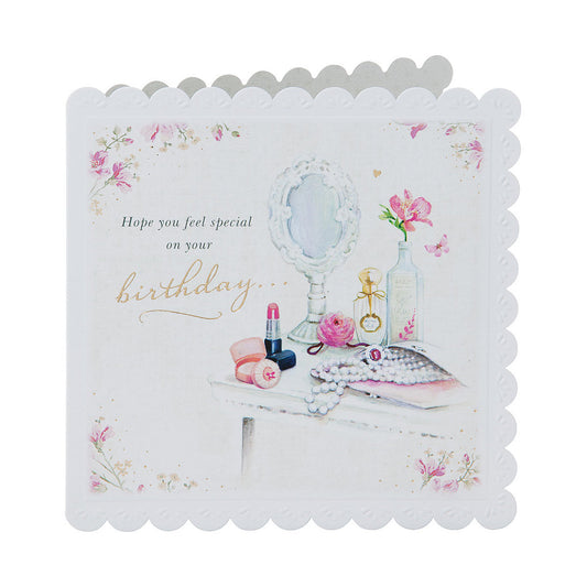 Traditional White Special Birthday Card