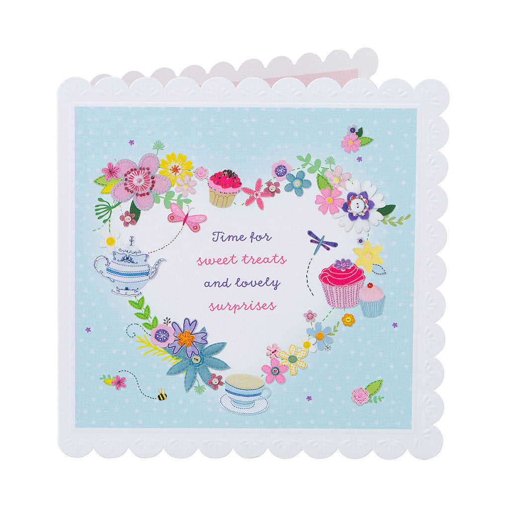 Traditional Heart Treats Birthday Card