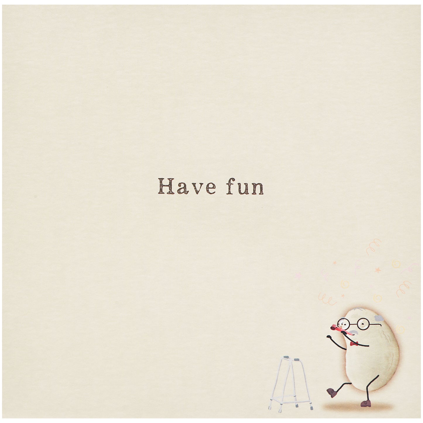 Funny Old Bean Birthday Card