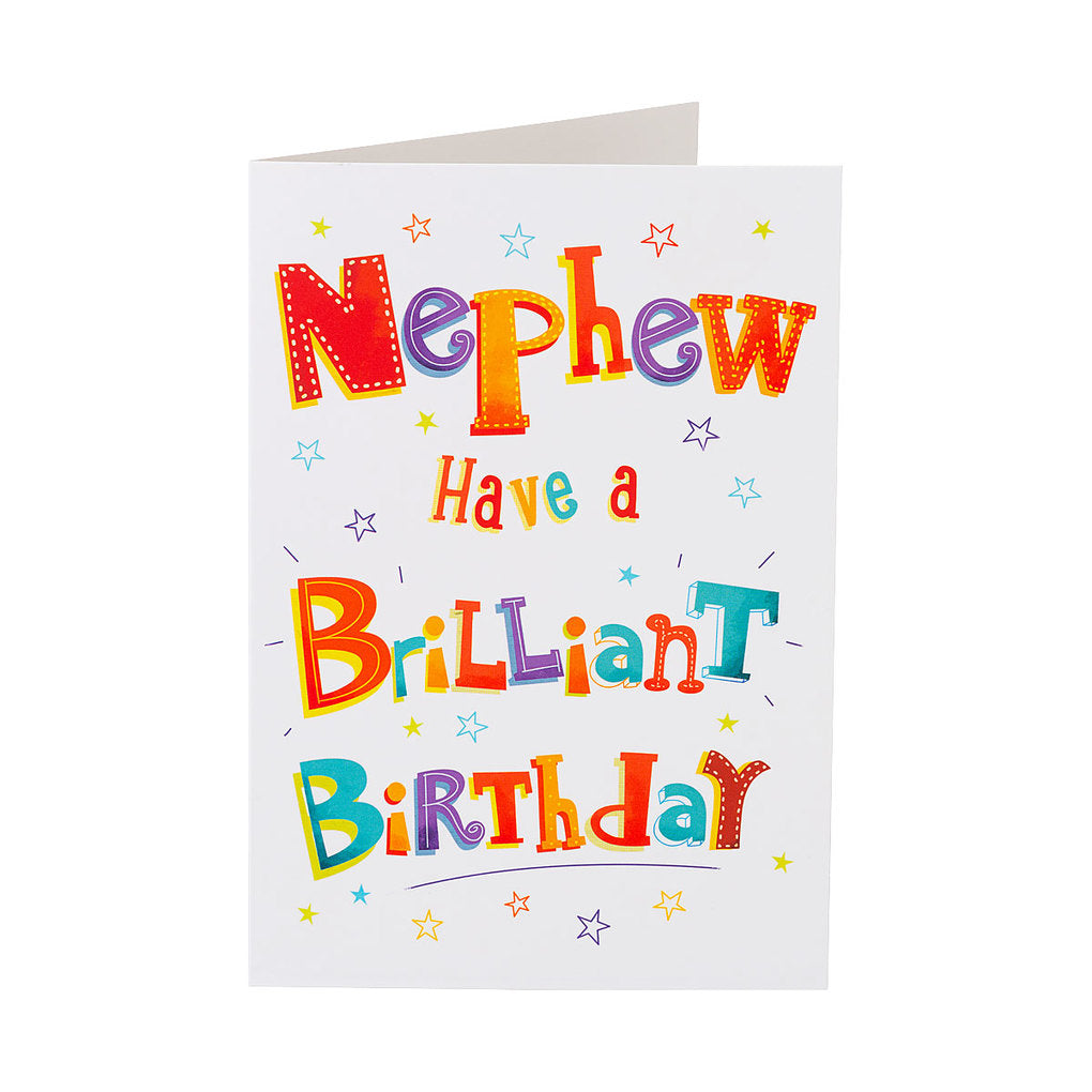 Funny Brilliant Nephew Birthday Card