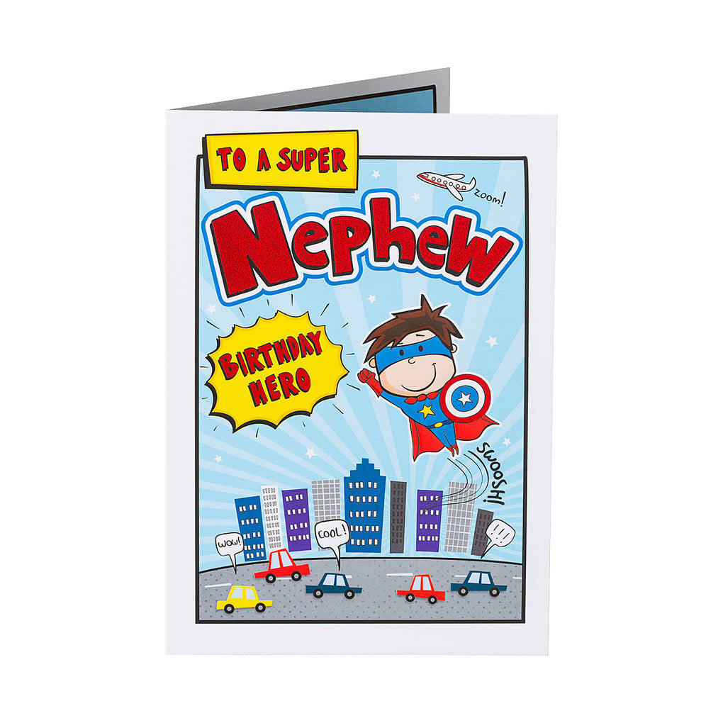 Funny Super Nephew Birthday Card