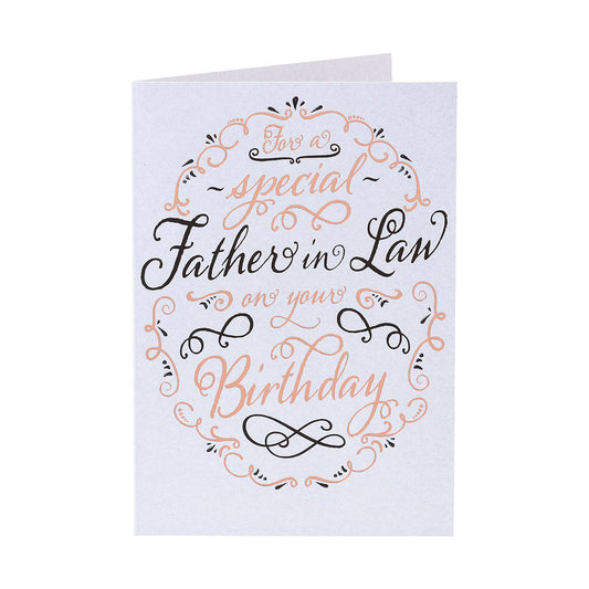 Traditional Father In Law Birthday Card