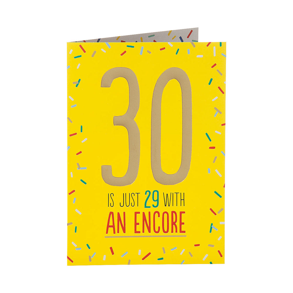 Traditional Funny 30th Birthday Card
