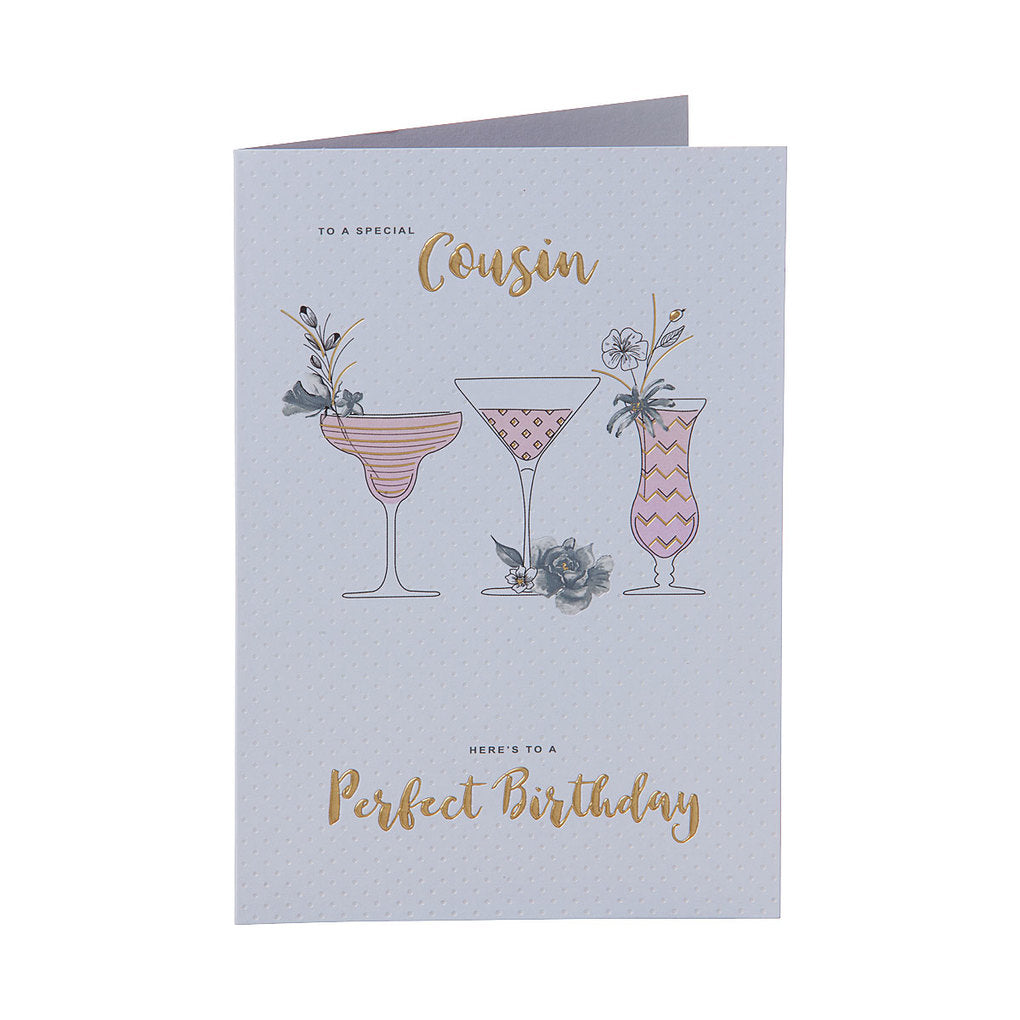 Traditional Perfect Cousin Birthday Card