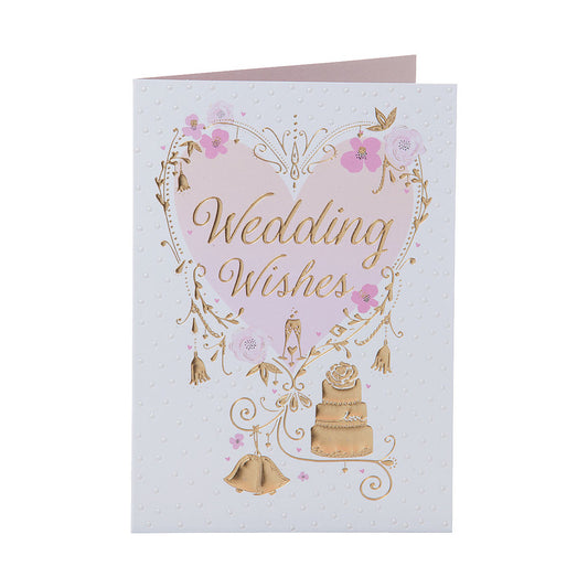 Traditional Hear Wedding Card