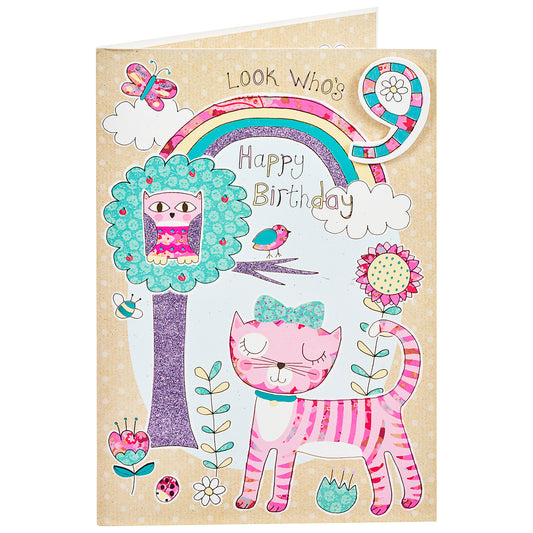 Cute Animals Girl 9th Birthday Card