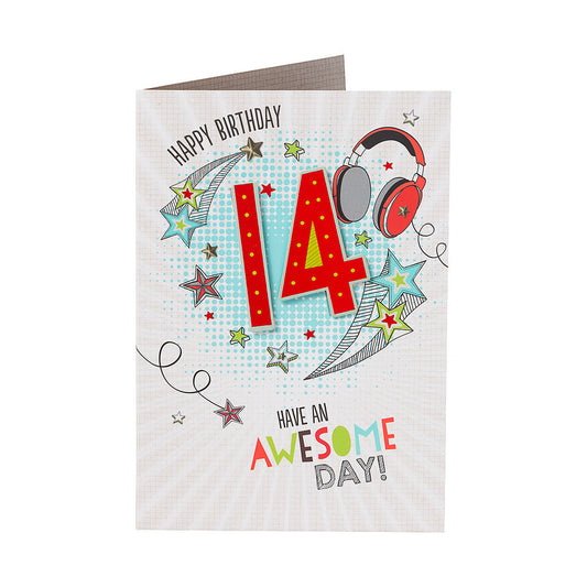 Traditional Music 14th Birthday Card