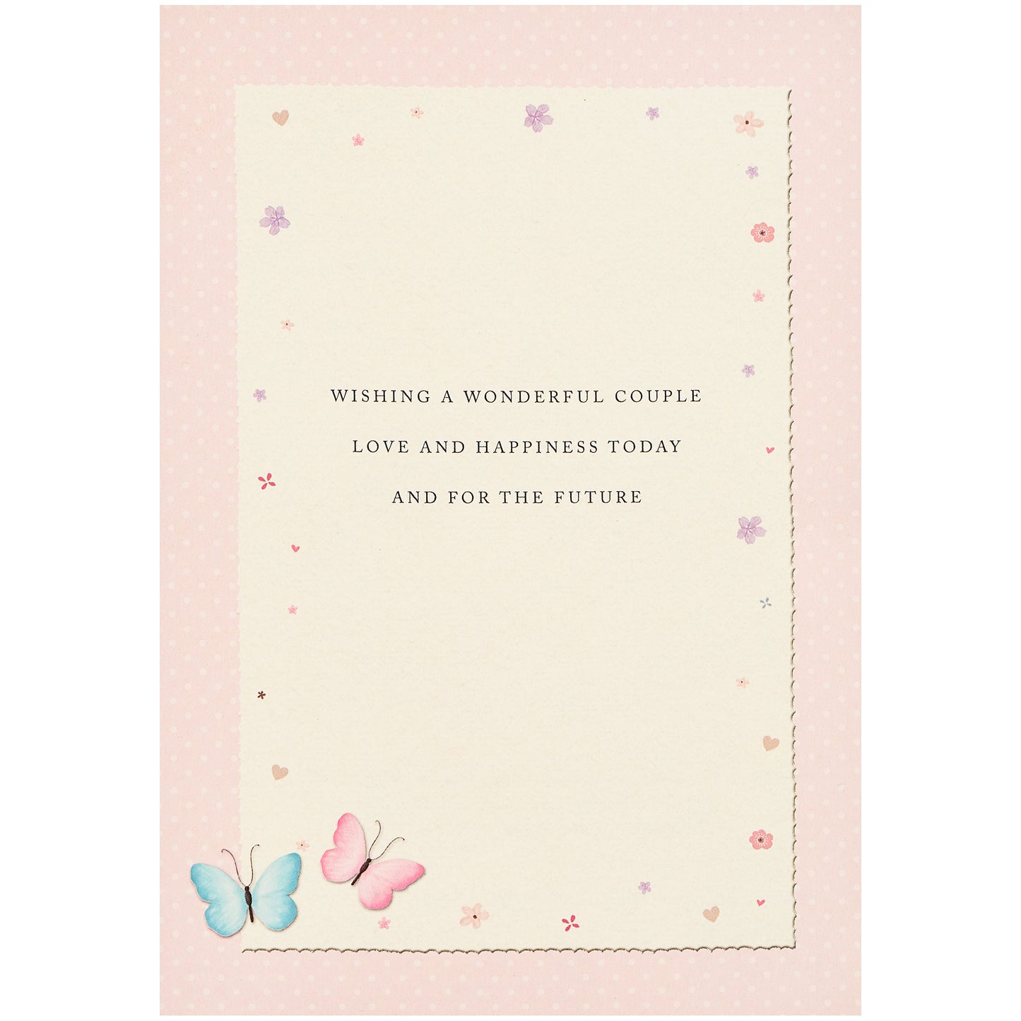 Traditional Butterflies Engagement Card