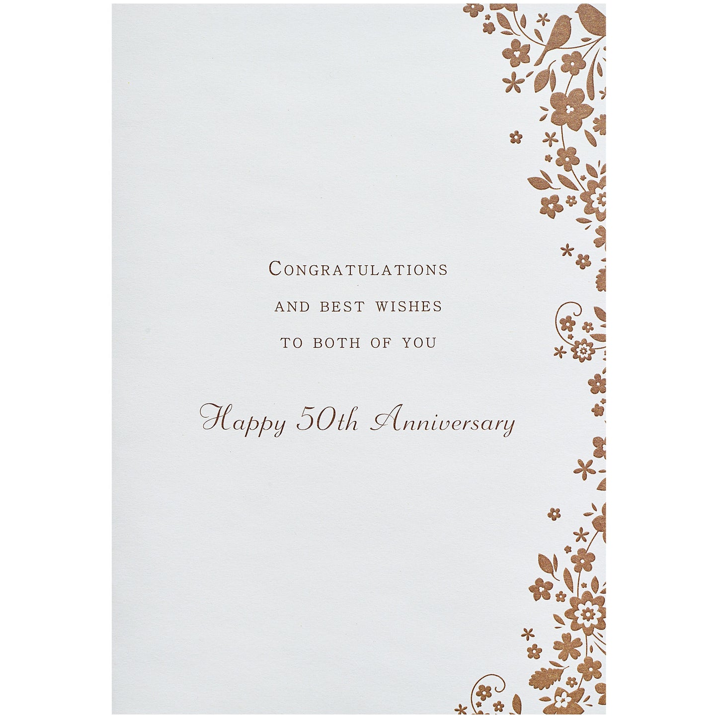 Traditional Golden Anniversary Card