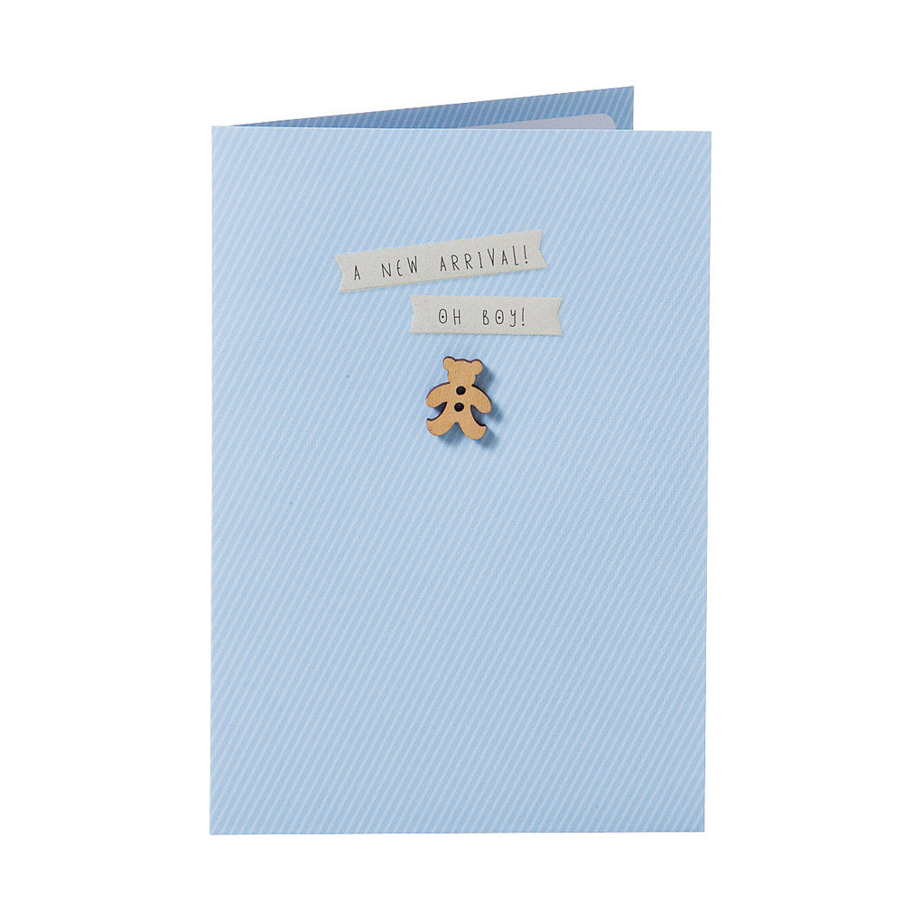 Cute Congratulations Card New Baby Boy