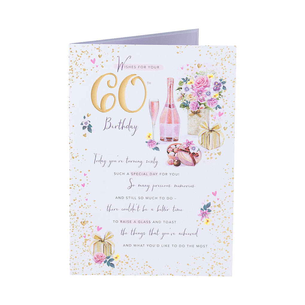 Traditional Party 60th Birthday Card