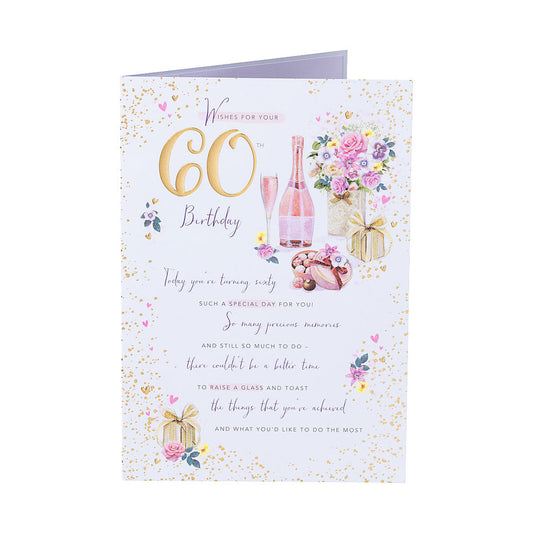 Traditional Party 60th Birthday Card