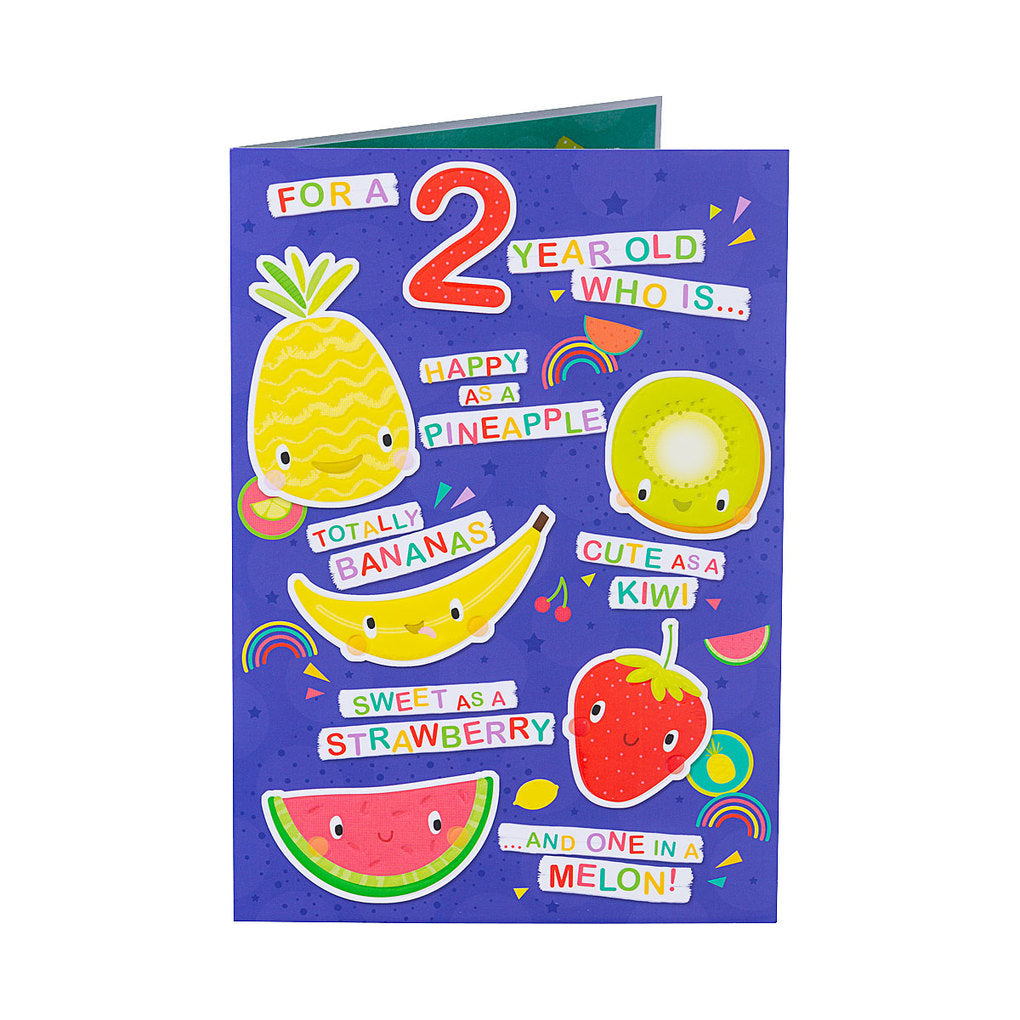 Cute Fruits 2 Birthday Card
