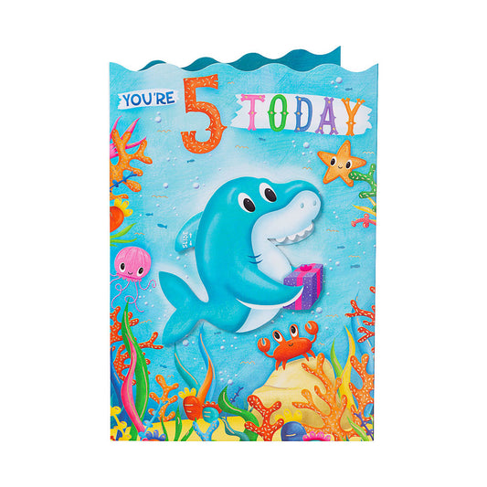 Cute Undersea 5th Birthday Card
