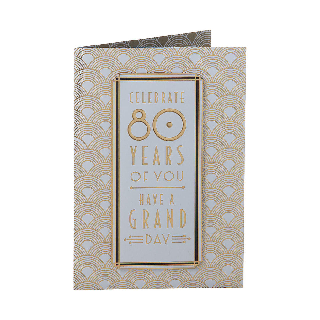 Traditional 80th Birthday Card