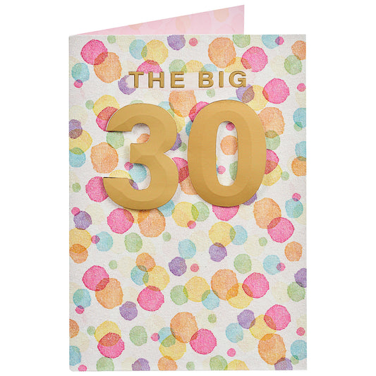 Traditional The Big 30th Birthday Card