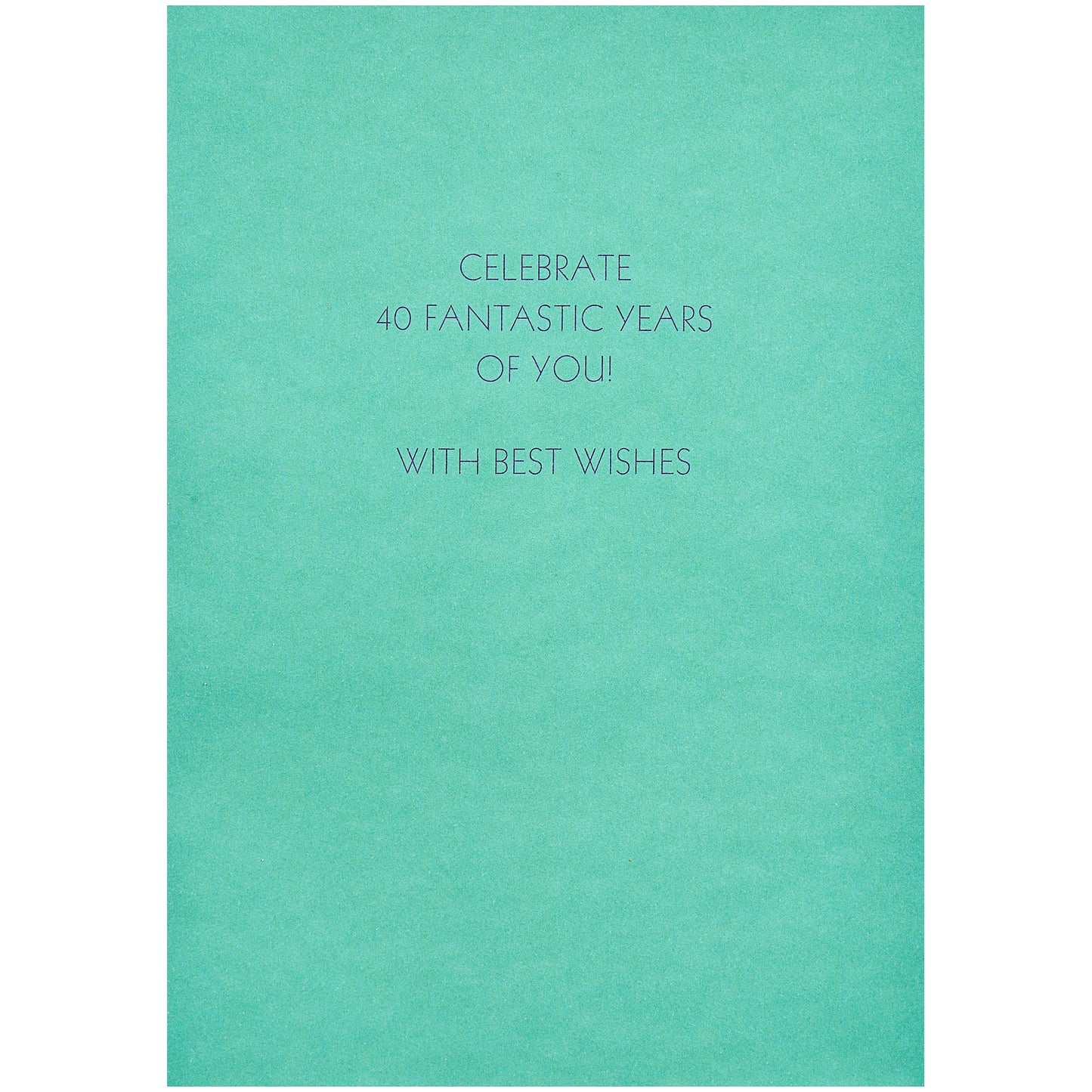 Traditional 40th Birthday Card
