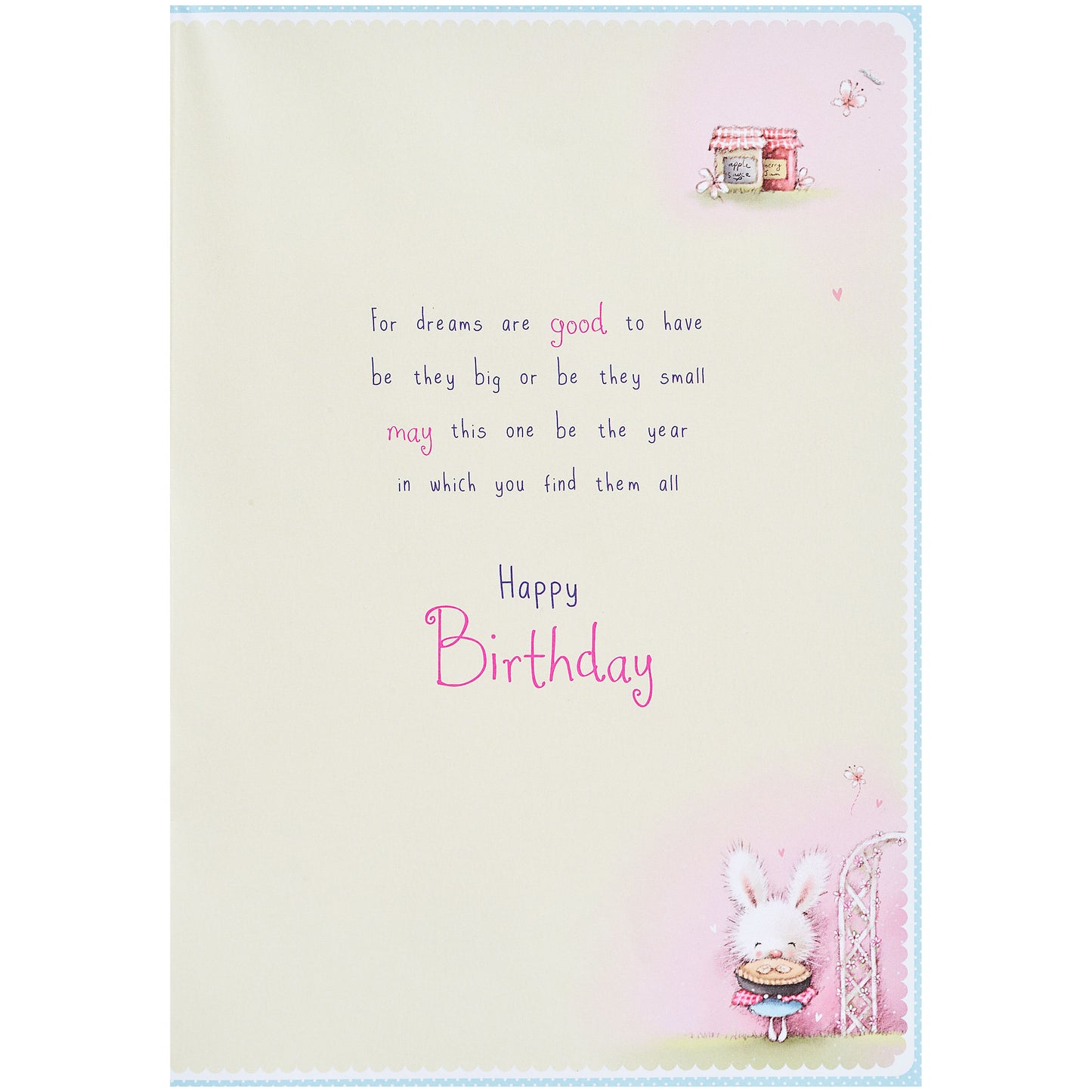 Cute Bunny Granddaughter Birthday Card