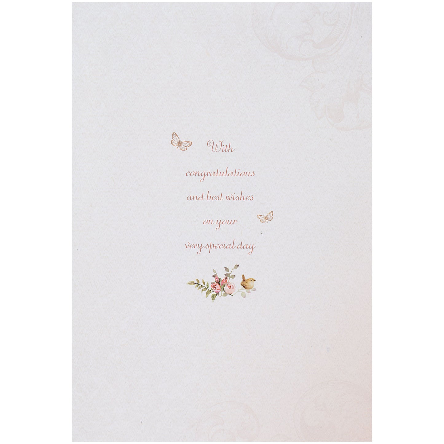 Traditional Carriage Wedding Day Card