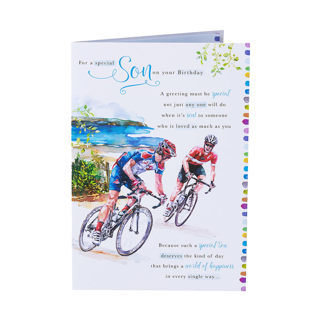 Traditional Cycling Son Birthday Card