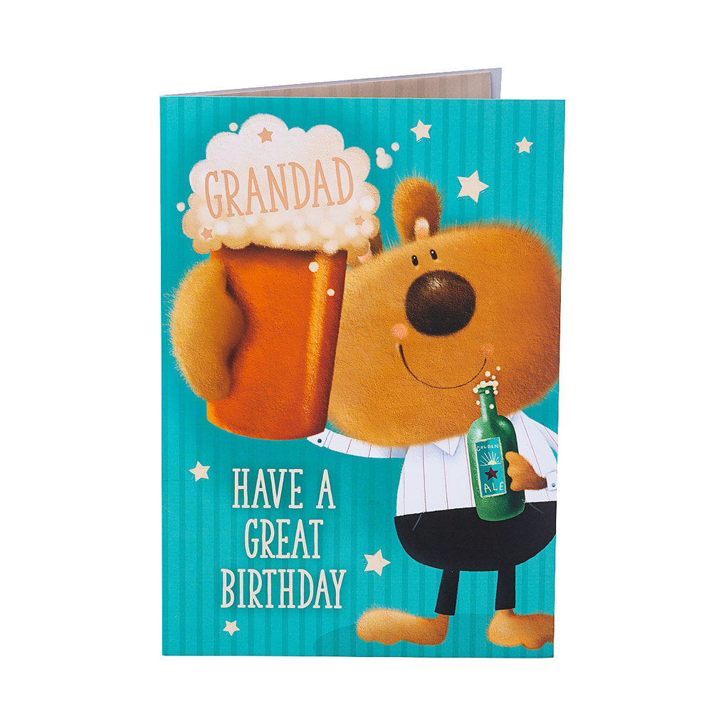 Cute Granddad Beer Birthday Card