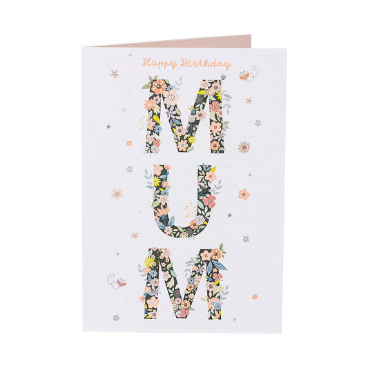 Contemporary Mum Birthday Card