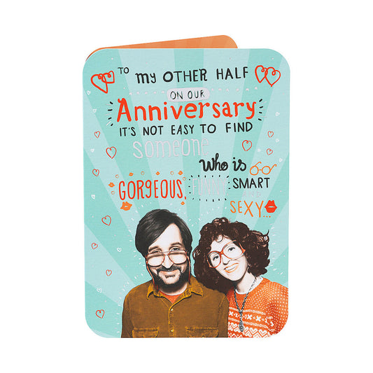 Traditional Other Half Anniversary Card