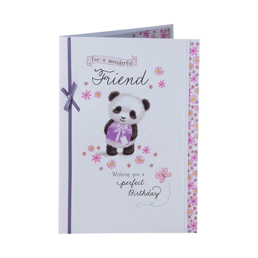 Cute Wonderful Friend Birthday Card